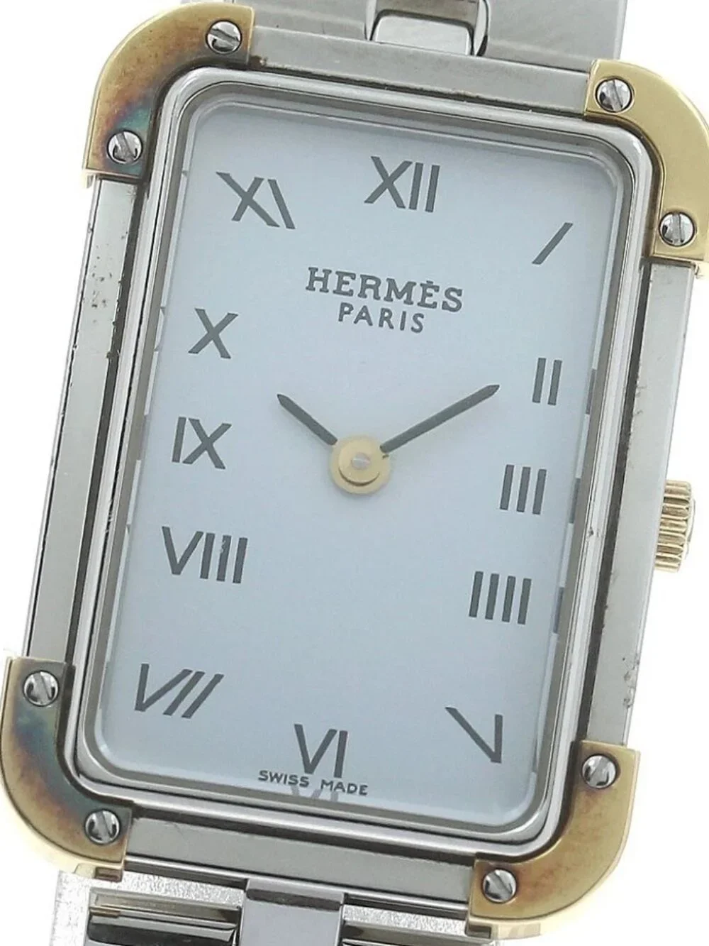 HERMES Clojure CR1.220 White Dial Quartz Ladies Watch_874216